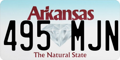AR license plate 495MJN