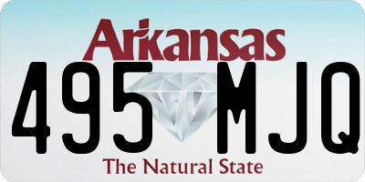 AR license plate 495MJQ