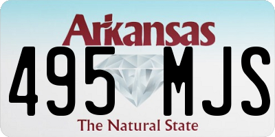 AR license plate 495MJS