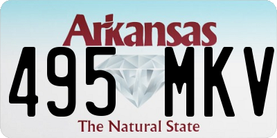 AR license plate 495MKV