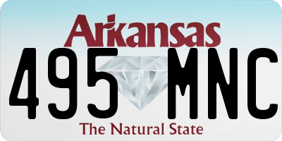 AR license plate 495MNC