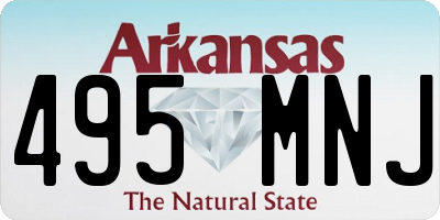 AR license plate 495MNJ