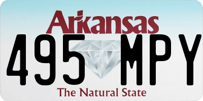 AR license plate 495MPY