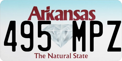 AR license plate 495MPZ