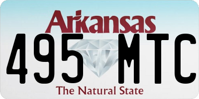 AR license plate 495MTC