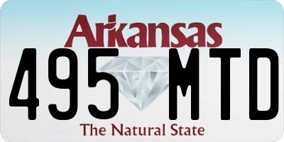 AR license plate 495MTD