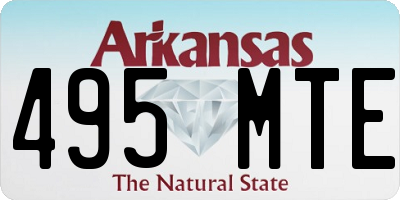AR license plate 495MTE