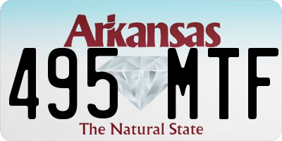 AR license plate 495MTF