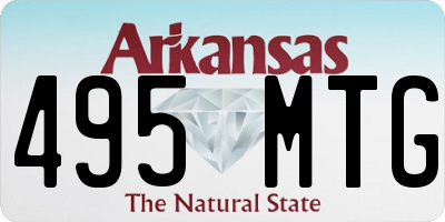 AR license plate 495MTG