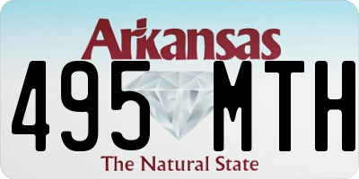 AR license plate 495MTH