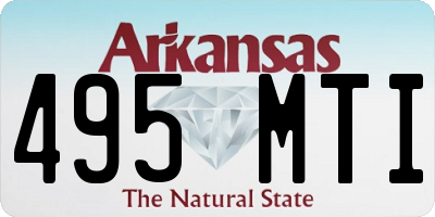 AR license plate 495MTI