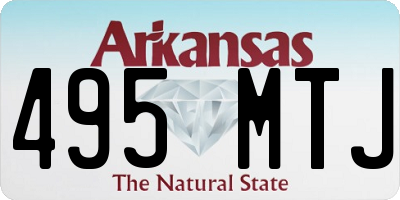 AR license plate 495MTJ