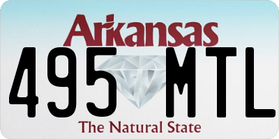 AR license plate 495MTL