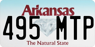 AR license plate 495MTP
