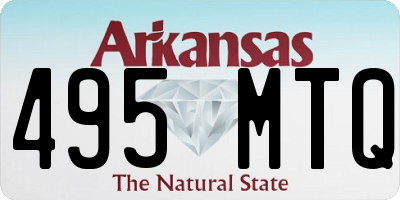 AR license plate 495MTQ