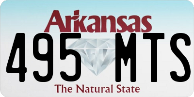 AR license plate 495MTS
