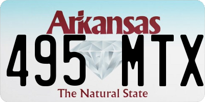 AR license plate 495MTX