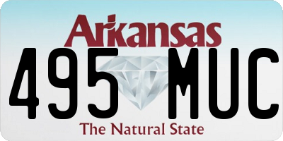 AR license plate 495MUC
