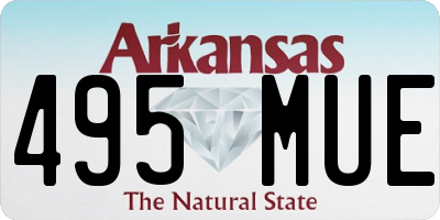 AR license plate 495MUE