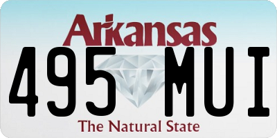 AR license plate 495MUI