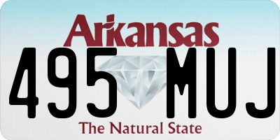 AR license plate 495MUJ