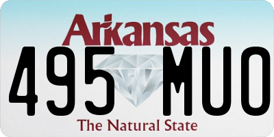 AR license plate 495MUO