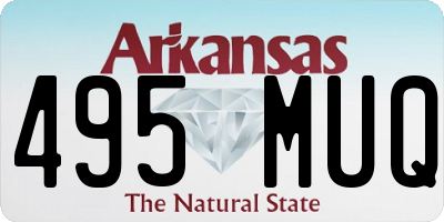 AR license plate 495MUQ
