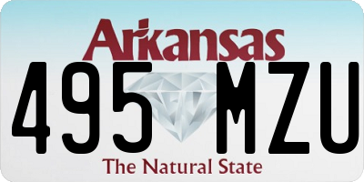 AR license plate 495MZU