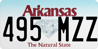 AR license plate 495MZZ