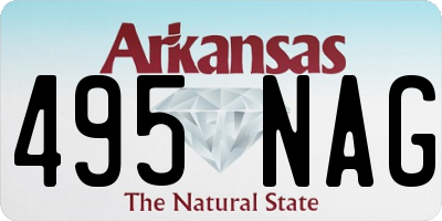AR license plate 495NAG