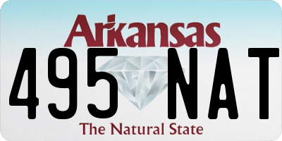 AR license plate 495NAT