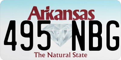 AR license plate 495NBG