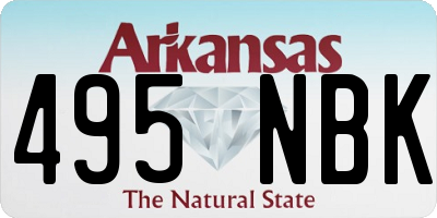 AR license plate 495NBK