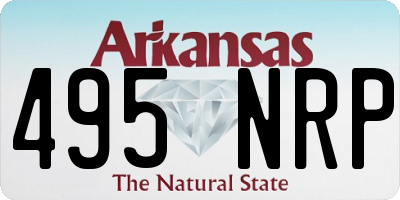 AR license plate 495NRP