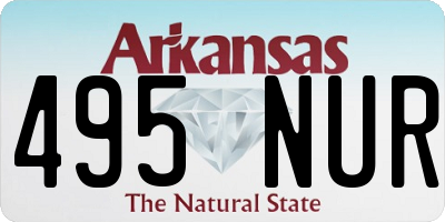 AR license plate 495NUR