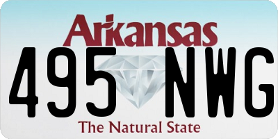 AR license plate 495NWG