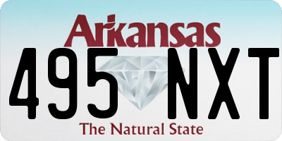 AR license plate 495NXT