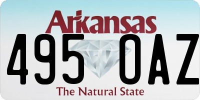 AR license plate 495OAZ