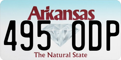 AR license plate 495ODP