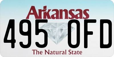 AR license plate 495OFD