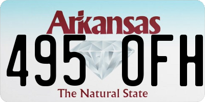 AR license plate 495OFH