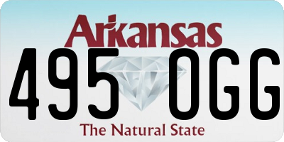 AR license plate 495OGG