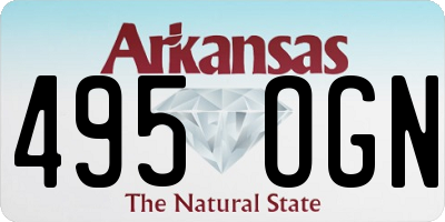 AR license plate 495OGN