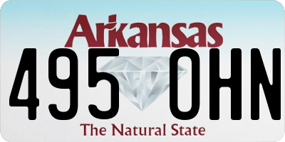 AR license plate 495OHN