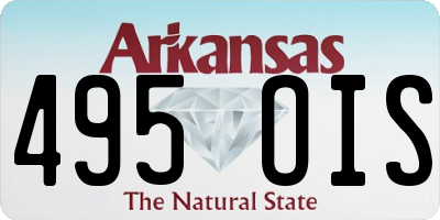AR license plate 495OIS