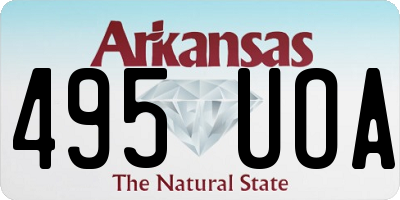 AR license plate 495UOA