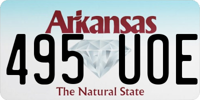 AR license plate 495UOE