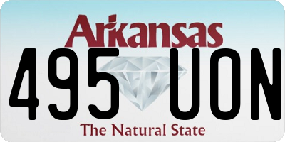 AR license plate 495UON