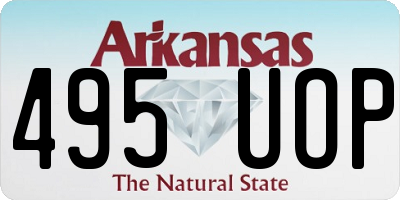 AR license plate 495UOP