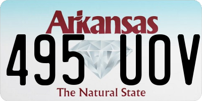 AR license plate 495UOV